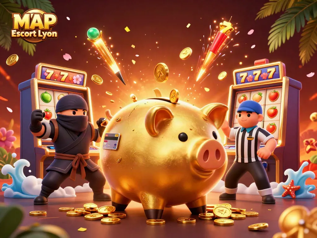Experience the thrill of MAP Escort Lyon with vibrant slots and dynamic betting action in a captivating scene.
