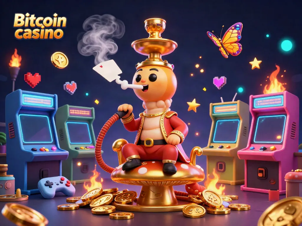 Profitez de l'expérience de jeu riche avec le Bitcoin casino et des personnages colorés interagissant dans un décor dynamique.