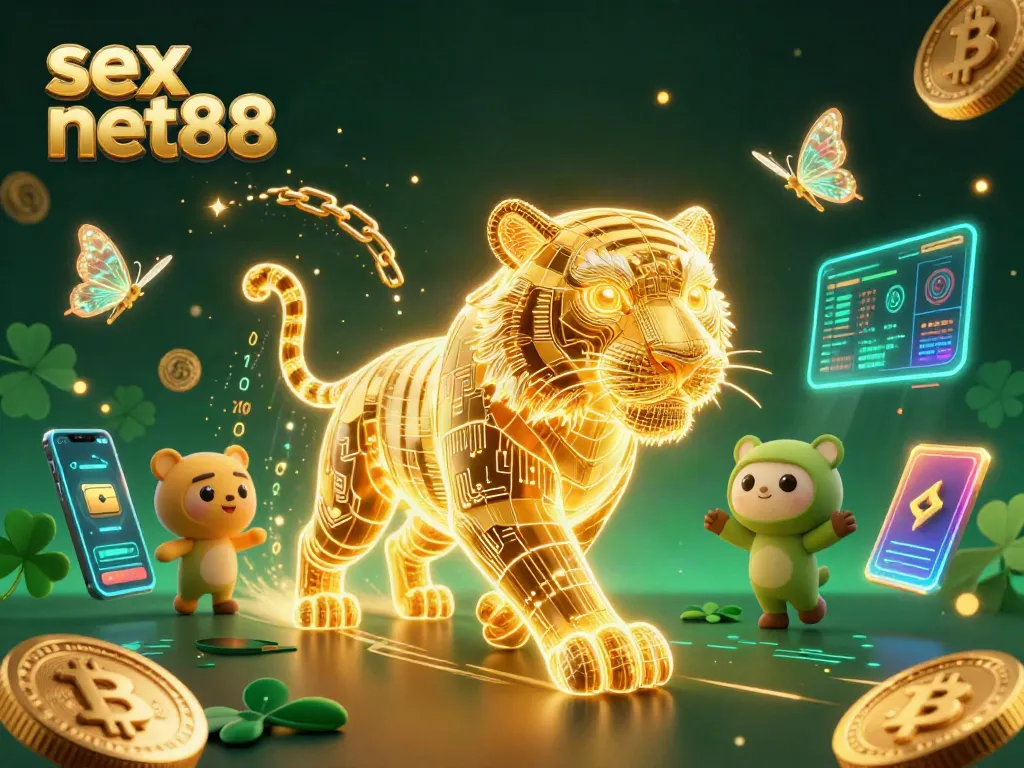 Engage in thrilling gameplay at sex net88, featuring a vibrant digital casino scene filled with virtual treasures.